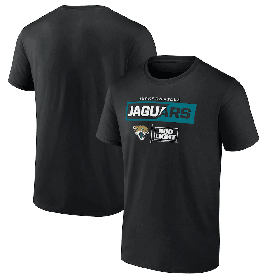 Men's Black Jacksonville Jaguars x Bud Light T-Shirt